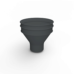 Воронка водосточная ф130х350мм (RAL 7021) водосборная, c порошковым покрытием