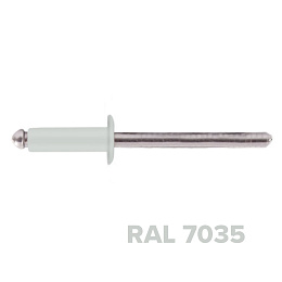 Заклепка 3.2x10 (RAL 7035) A2/A2 вытяжная