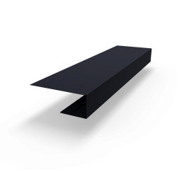 j планка RAL 5004 оцинкованная c порошковым покрытием 0,45мм