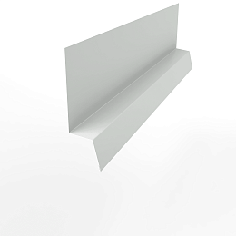 Планка начальная RAL 9003 оцинкованная с порошковым покрытием 0,45 мм (ширина более 625 мм)