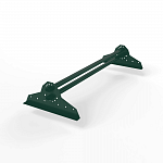 Снегозадержатель трубчатый плоскоовальный 1000мм универсальный 40x20-1,0-1,5-2 оцинкованная сталь с порошковым покрытием RAL 6005