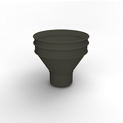 Воронка водосточная ф100х350мм (RAL 6014) водосборная, c порошковым покрытием