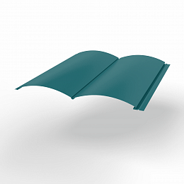 Металлосайдинг Блок-Хаус оцинкованный с полимерным покрытием 0,45х360мм RAL 5021