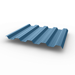 Профнастил НС44 (RAL 5024) 0,65х1047мм оцинкованный, с полимерным покрытием (Полиэстер)