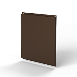 Фасадная металлокассета 1160x1160 (RAL 8028) открытого типа, с порошковым покрытием 0,7 мм