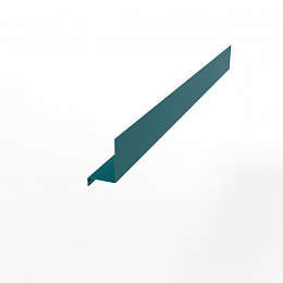 Доборная планка  RAL 5021 оцинкованная с порошковым покрытием 0,45мм