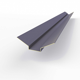 Ендова верхняя фигурная 0,45 мм (RAL 4012) оцинкованная c порошковым покрытием