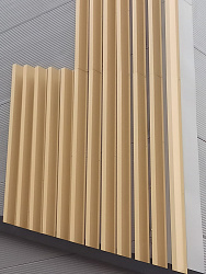 Прямоугольная ламель оцинкованная 0.7мм RAL 1018