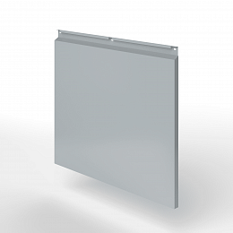 Фасадная металлокассета закрытого типа оцинкованная с порошковым покрытием 0,7x1160х600мм RAL 7040 Серое окно