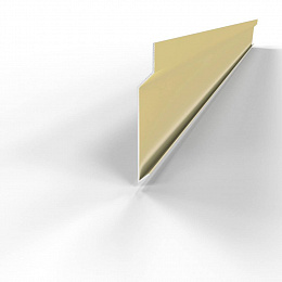 Отлив для фундамента (цокольный) оцинкованный c полимерным покрытием 0,45мм RAL 1015