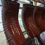 Колено водосточное оцинкованное порошок ф120мм RAL 2004