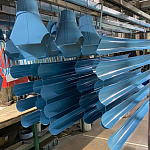 Желоб водосточный  ф180х2000мм RAL 5024 оцинкованный порошок