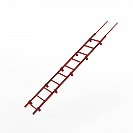 Лестница фальц кровельная 2000мм холоднокатанная сталь с порошковым покрытием RR 29