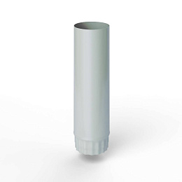 Труба водосточная оцинкованная порошок ф130х1250мм RAL 9018