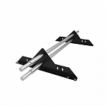 Снегозадержатель трубчатый плоскоовальный 3000мм универсальный 25-1,0-1,0-3 оцинкованная сталь с порошковым покрытием RAL 9005