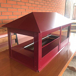 Дымник на трубу прямоугольный оцинкованный с полимерным покрытием до 2400мм RAL 3005