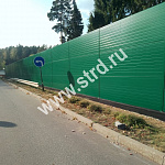 Стеновая трёхслойная сэндвич-панель накатка 100мм 1000мм с видимым креплением пенополистирол Полиэстер Panline