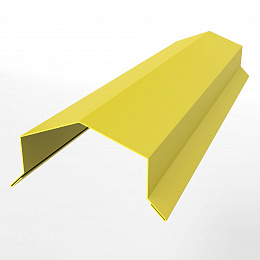 Заборный парапет с капельником угловой оцинкованный с порошковым покрытием 0,45мм RAL 1018