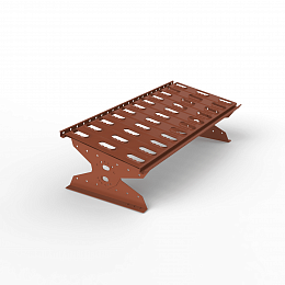 Мостик кровельный переходной универсальный 1230мм оцинкованная сталь с порошковым покрытием RAL 8004