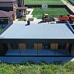 Вертикаль 0,2 Grand Line line 0,5 Rooftop Бархат с пленкой RAL 9005 черный