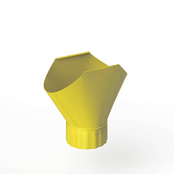 Воронка желоба оцинкованная накладная порошок ф120мм RAL 1018