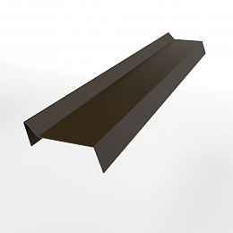 Планка примыкания для мягкой кровли 0,45 мм (RR 32) оцинкованная, с порошковым покрытием