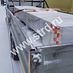 Стеновая трёхслойная сэндвич-панель накатка 250мм 1000мм с видимым креплением пенополистирол Полиэстер Panline