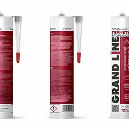 Герметик Grand Line прозрачный силиконовый 310мл