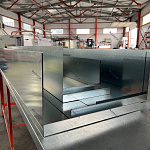 Парапет 1 мм плоский оцинкованный