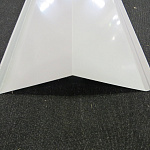 Конек кровельный 0,45 мм RAL 9006 оцинкованный, c полимерным покрытием