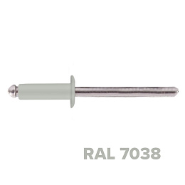 Заклепка 3.2x10 (RAL 7038) A2/A2 вытяжная