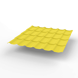 Металлочерепица Монтеррей классик оцинкованная с полимерным покрытием 0.5x1180мм  RAL 1018