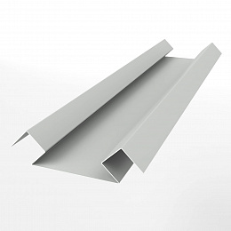 Планка угла внутреннего сложного для металлосайдинга экобрус оцинкованная с полимерным покрытием 0,45mm RAL 9003