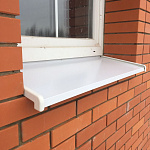 Отлив 0,45мм RAL 9003 оконный оцинкованный c порошковым покрытием