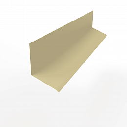 Планка примыкания к стене верхняя для фасада 0,45 мм (RAL 1014) оцинкованная, с порошковым покрытием