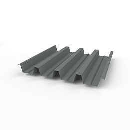 Профнастил Н60 (RAL 7005) 0,5х845мм оцинкованный, с полимерным покрытием (Полиэстер)