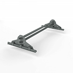 Снегозадержатель трубчатый 1000мм фальц 40x20-1,0-1,0-2 холоднокатанная сталь с порошковым покрытием RAL 7005