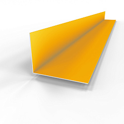 Планка угла внутренняя RAL 1003 оцинкованный c порошковым покрытием 0,45мм