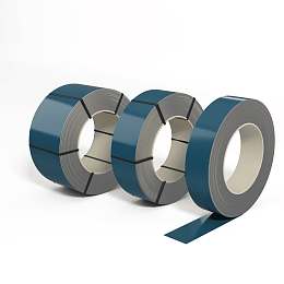 Лента оцинкованная (Штрипс) 0,8 мм (RAL 5025) с полимерным покрытием