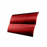 Сайдинг Блок-хаус 0,390 Grand Line 0,45 PE RAL 3003 рубиново-красный