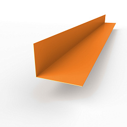 Планка угла внутренняя RAL 2011 оцинкованная c порошковым покрытием 0,45мм