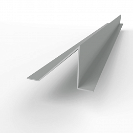 Планка снегозадержания (RAL 9006) оцинкованная, c полимерным покрытием 0,45 мм