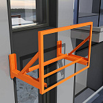 Корзина для кондиционера c широкими горизонтальными ламелями без боковых панелей Тип 4 все цвета RAL