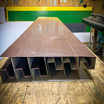 Планка ветровая 0,45 мм (RAL 3011) простая, с порошковым покрытием