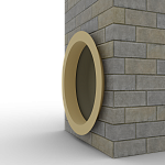 Откос радиусный 0,7 мм (RAL 1001) c порошковым покрытием