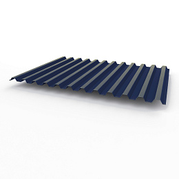 Профнастил С21 0,6х1051мм (RAL 5013) оцинкованный, с полимерным покрытием (полиэстер)