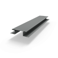 Н профиль соединительный (RAL 7037) оцинкованный с порошковым покрытием 0,45 мм