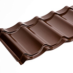 Металлочерепица Монтеррей классик оцинкованная с полимерным покрытием 0.4x1180мм  RAL 8004