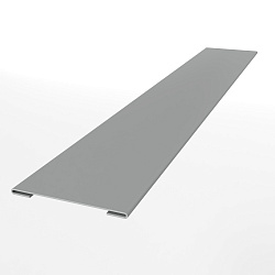 Планка стыковочная для металлосайдинга экобрус оцинкованная с порошковым покрытием 0,45мм ширина менее 625 мм RAL 9006