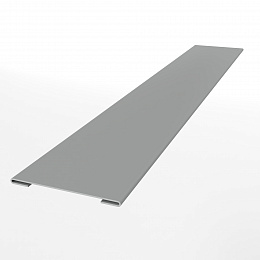 Планка стыковочная для металлосайдинга экобрус оцинкованная с порошковым покрытием 0,45мм ширина менее 625 мм RAL 9006